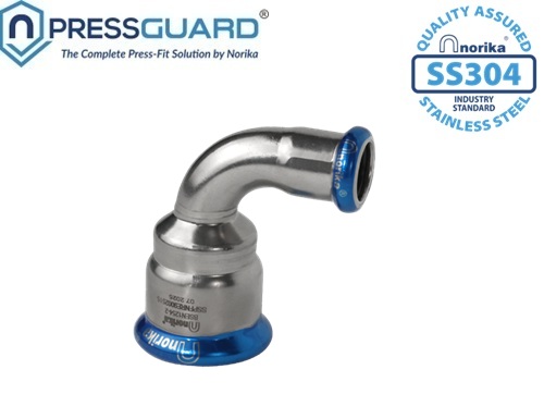 Norika SS304 Press Fit 90 Deg Reducing Elbow