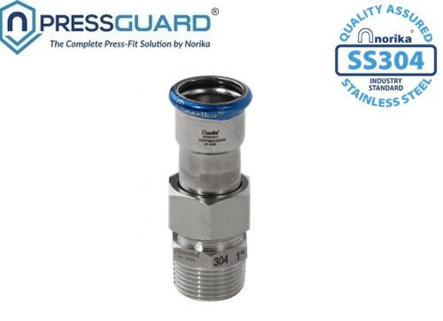 Norika SS304 Press Fit Male Join Connector