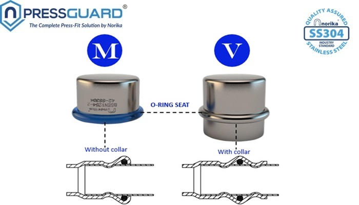 About pressfit ss304 m-v profiles